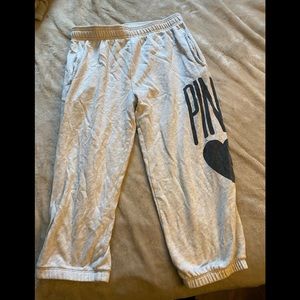 Gray Victoria secret sweatpants extra small